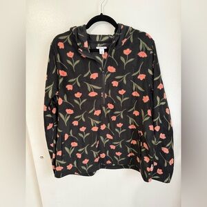 O'Neill Dark Floral Fleece Jacket